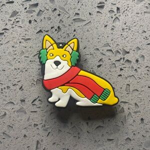 7/$10 Holiday Corgi Christmas jibbitz crocs shoe charm